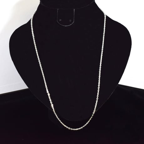 SILVER925　アズキチェーンネックレス【60㎝】