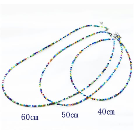 ネイティブカラーネックレス　40cm (40～45cm)