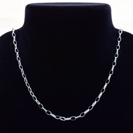 SILVER925　ロングロロチェーンネックレス【50㎝】