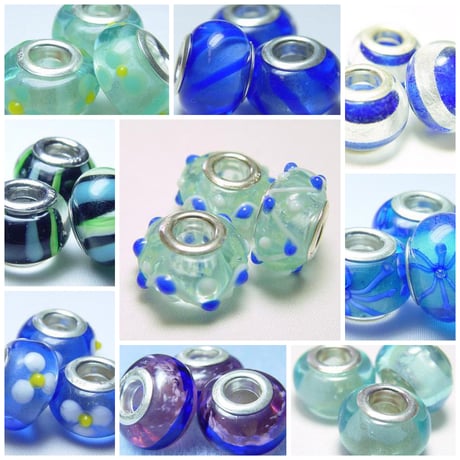 silver925　リムビッグホールビーズ　1個