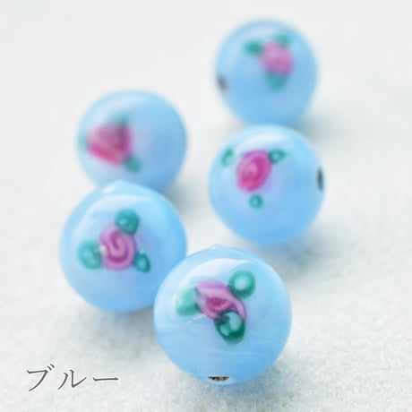 【全６色】チェコ製 ランプビーズ モネ ８mm　５個