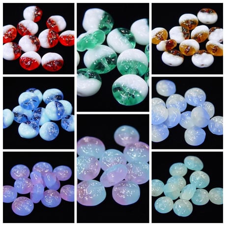 【全８色】ベネチアン ペトル MIX ７mm　３０個"