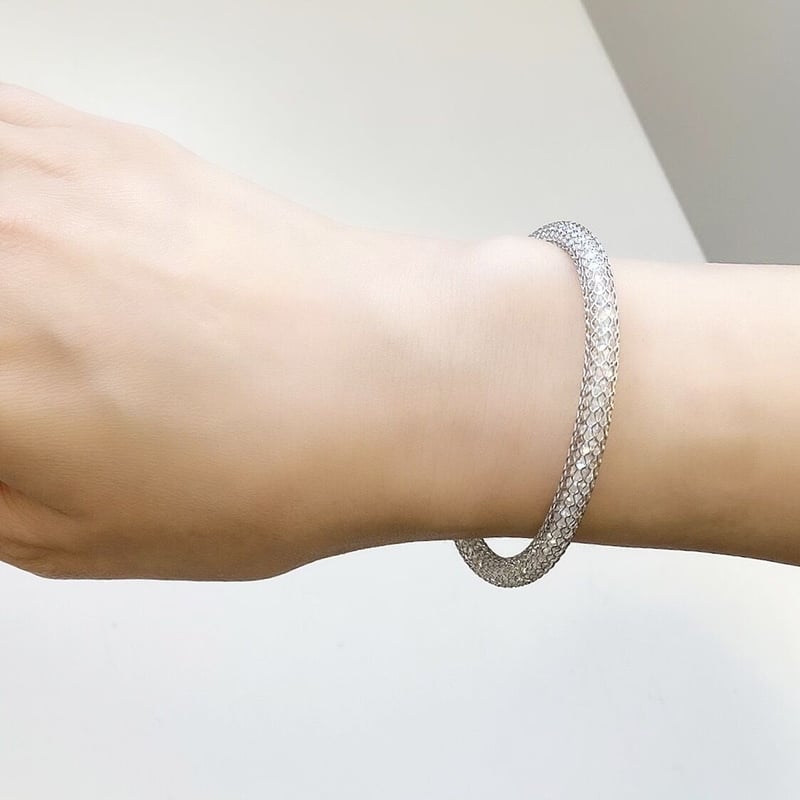 全4色】クリスタルメッシュブレスレット マグネット金具 | beads lot