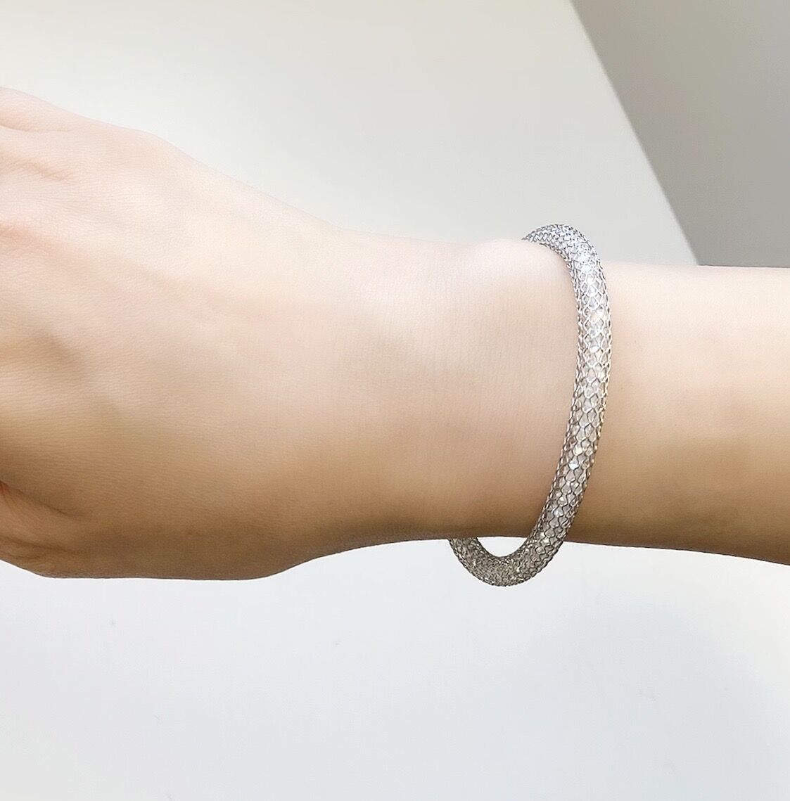 全4色】クリスタルメッシュブレスレット マグネット金具 | beads lot