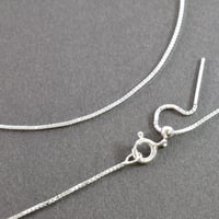 SILVER925　スライドピンチェーン　ボックス　0.9mm幅　50cm