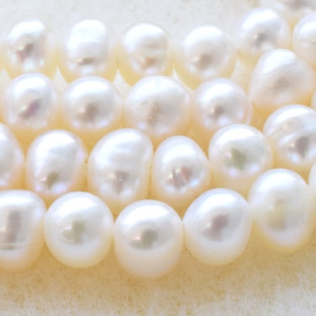 淡水パール  ホワイト エッグ 3～3.5mm