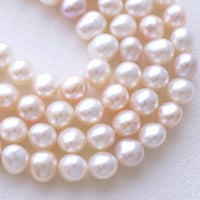 淡水パール マルチカラー エッグ型 7.5～8mm