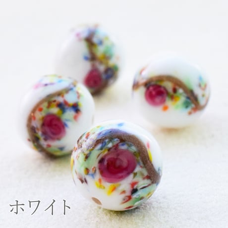 チェコ製 ガラスビーズルキノ １０mm ５個
