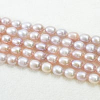 淡水パール　ピンク　ライス　４×6mm【37cm】