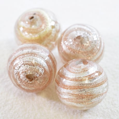 【ベネチアン】  ラウンド　シルバー　約14mm