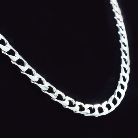 SILVER925　10面カット喜平チェーンネックレス【50㎝】