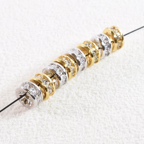 ミル打ちジルコニア　ロンデル6mm　6個
