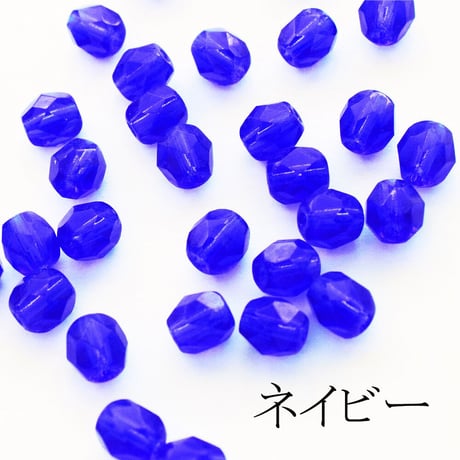 【全10色】チェコビーズ カット 5mm ガラスビーズ 100個入