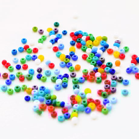 チェコ製ガラスビーズ オパックミックス  8/0 50g