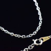 SILVER925　アズキチェーンネックレス【60㎝】
