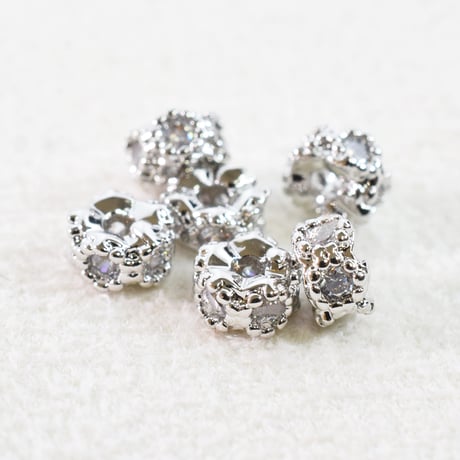 ミル打ちジルコニア　ロンデル4mm　6個
