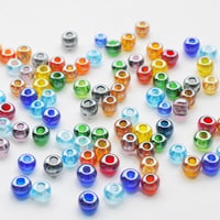 チェコ製ガラスビーズ クリアミックス ラスターコーティング 6/0 50g