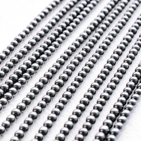 ヘマタイト 2mm (丸玉)