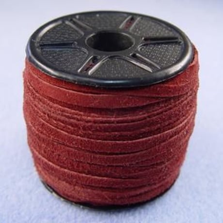 【山羊革スエード紐】3mm×約25m巻（ナチュラル／ライム／ターコイズ）