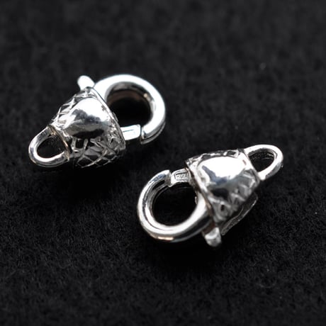 シルバー925 カニカン(ハート模様)【12mm　3個】