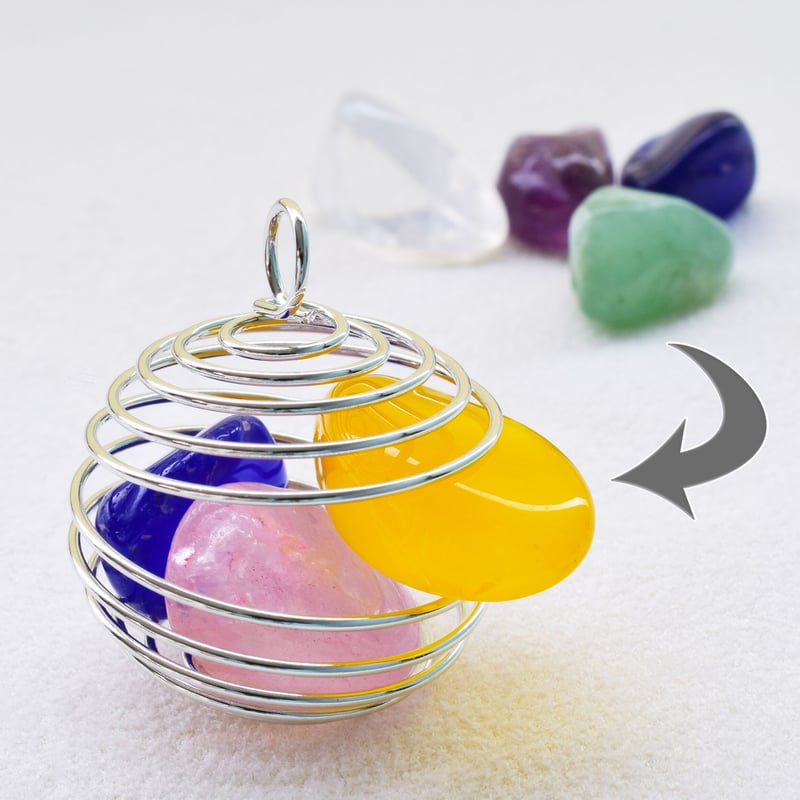 コイルボール チャーム＆トップ【10個】 | beads lot
