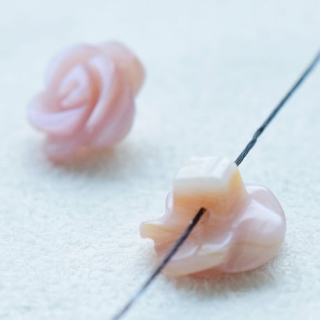 【全５色】シェルローズ10mm  6個