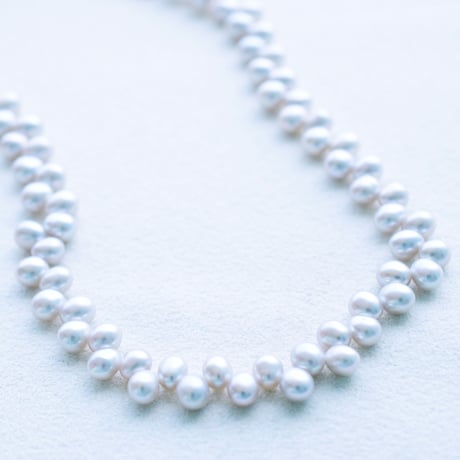 淡水パール シルバーグレー ドロップ 4.5～5mm