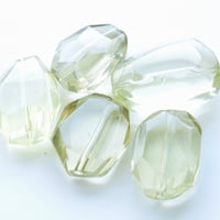 <40>レモンクォーツ　フラットカットナゲット【1個】