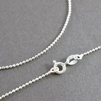 シルバー925 カットボールチェーン フック付 IBRP/DL 0.55mm幅 40cm