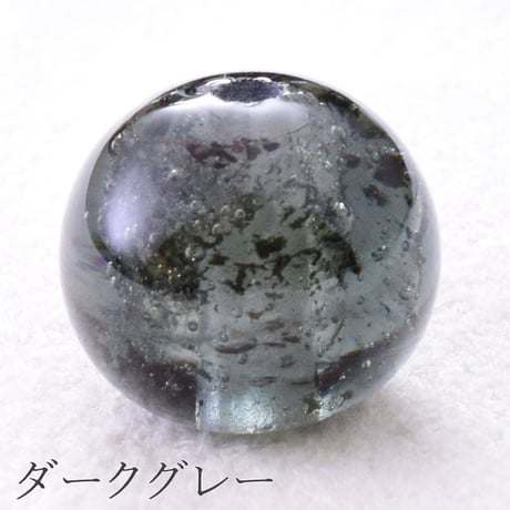 メテオグラス（隕石ガラスビーズ)  12mm　楕円型