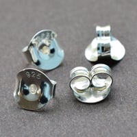 Silver925 ピアスキャッチ6.3×3.5㎜（10個入）
