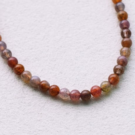 レッドモスアゲート 4mm (丸玉)
