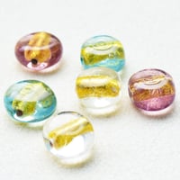 【全３色】チェコ製 ガラスビーズ　ルナ ８mm２個