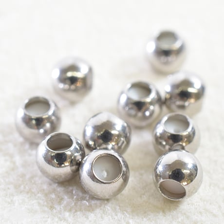 ステンレス製シリコン入りビーズ4mm　　10個