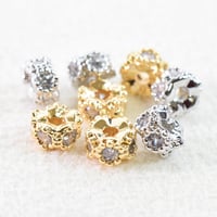 ミル打ちジルコニア　ロンデル4mm　6個