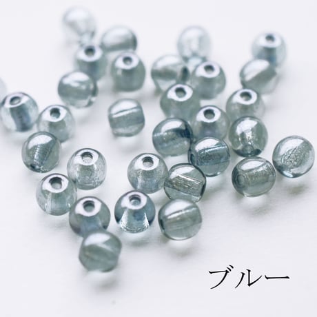【全５色】チェコ製 ４mm玉 ラスターカラー　２０g