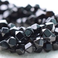 ブラックアゲート ダイヤカット 5mm
