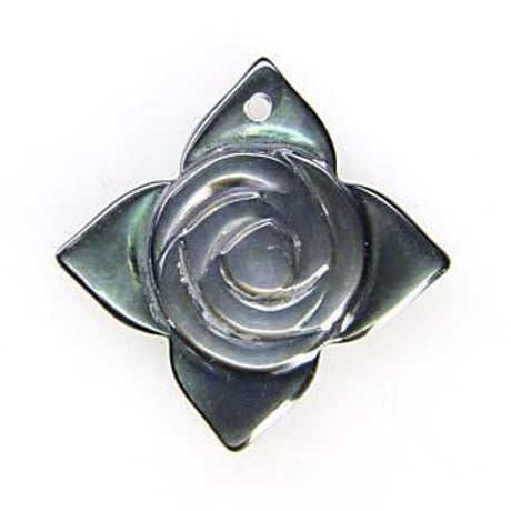 バタフライカービング黒蝶貝×フラワーカービング白蝶貝×ブラックオニキス　　高品質 CATEGORY 黒蝶貝 | beads lot