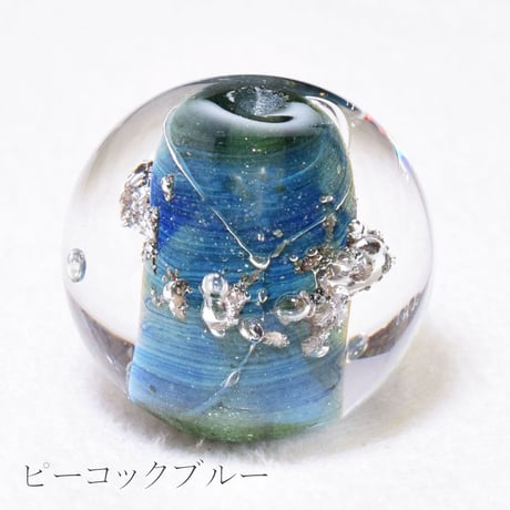 メテオグラス（隕石ガラスビーズ)  15mm 丸玉