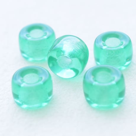 【全１１色】チェコ製 ガラス (大) クリアカラー ８×６mm ３０個