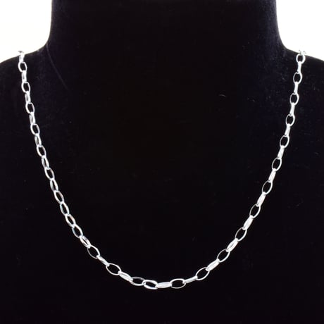 SILVER925　ロングロロチェーンネックレス【50㎝】