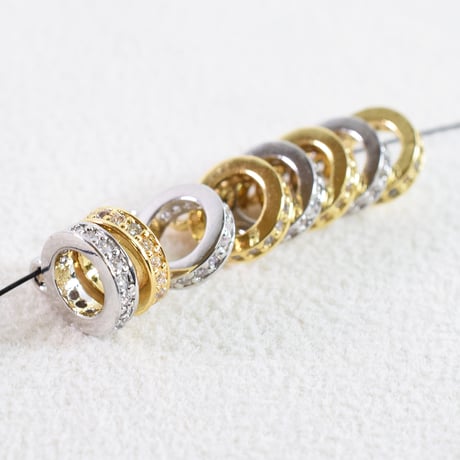 ジルコニア　カン付リング(中)7.5×2mm　5個