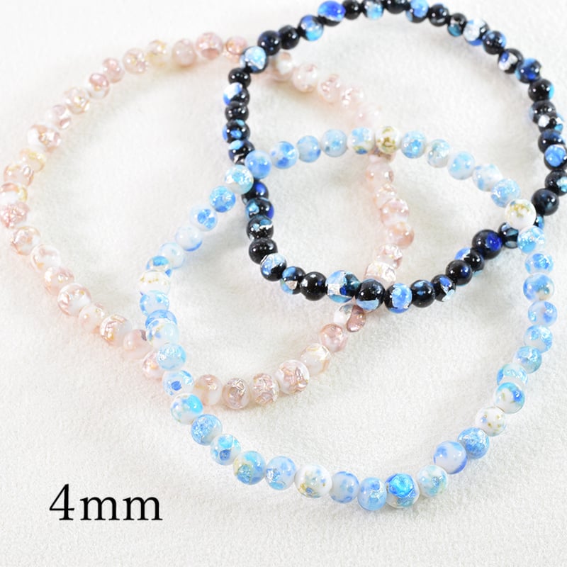 ホタルガラス（琉球ガラス）4mm | beads lot