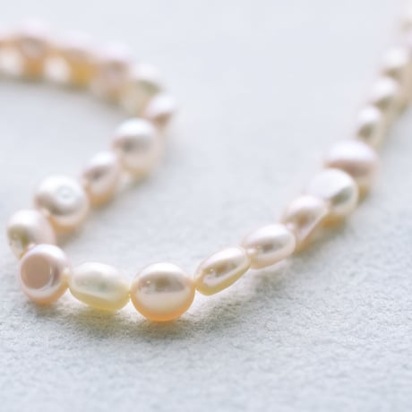 淡水パール ピンク 丸フラット 4.5～5mm