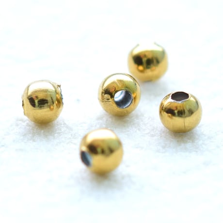 ステンレス製2.5㎜玉ゴールド【30個】