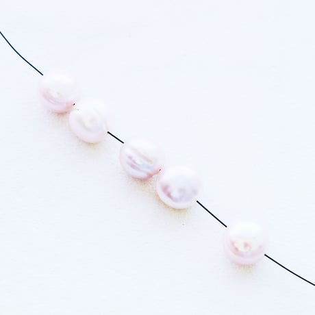 淡水パール  エッグ ピンク  丸フラットサークル 11～12mm 【2個】