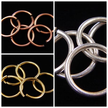 【全３色】丸カン9.5mm　30個