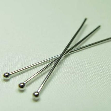 【全２色】丸玉ピン　0.7×30mm 50本