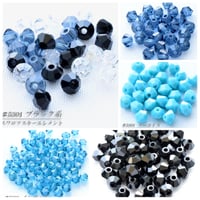 旧スワロフスキー社製 コマ ３mm 寒色系３０個