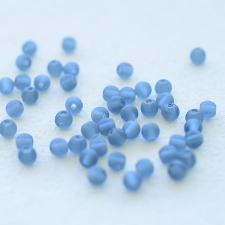 【全７色】チェコ製 ガラスビーズ３mm玉　２０g